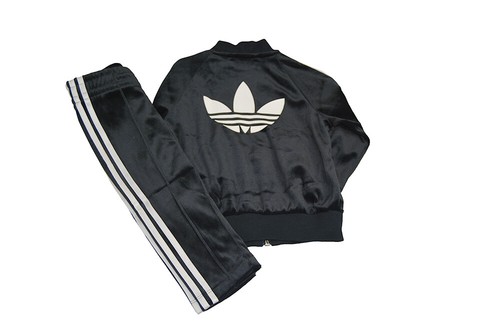 adidas velour track suit