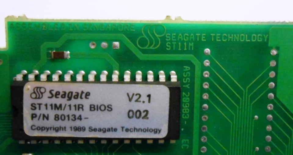 SEAGATE TECHNOLOGIES, PC BOARD, ST11M/11R BIOS - 80134, ISA CONTROLLER CARD - Image 2 of 4