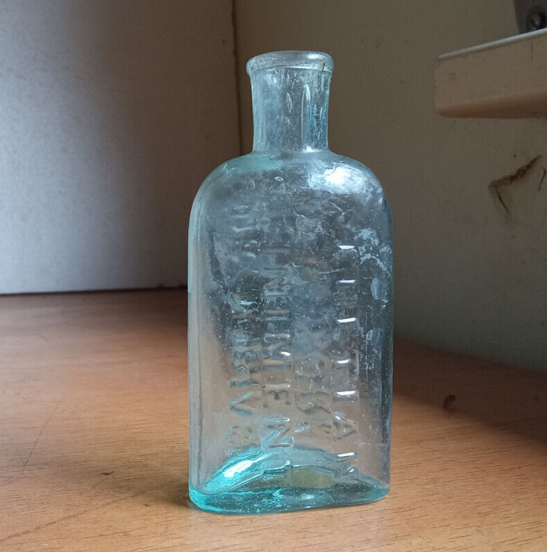 OPEN PONTIL DR.TOBIAS VENETIAN LINIMENT NEW YORK 1850s OVAL MEDICINE ...