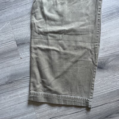 vintage 90s kikwear pants size 33 baggy wide leg Green Canvas