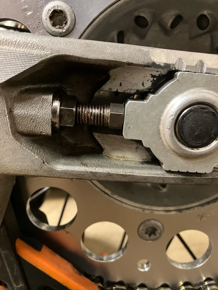 Pernos ajustadores de eje de titanio plateados para Kawasaki KX-KX-F Motocross 2003-2025 Foto 4 de 4