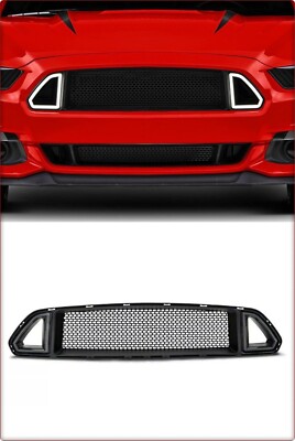 KÜHLERGRILL / FRONTGRILL FÜR FORD MUSTANG 2015 - 2017 RTR STIL MIT LED