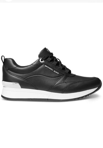 MICHAEL Michael Kors Allie Strider Women's Leather Lace-Up Sneakers Size 8 ❤️❤️ - Afbeelding 2 van 5