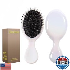 Jurrissa Mini Hair Bursh for Women,girls-Protable Travel Size Hair Brush for