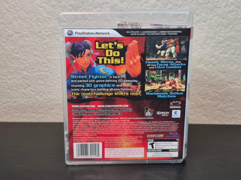 PS3 Street Fighter IV Game Complete CIB Mint Disc Capcom Fighter Tested - Image 3 of 3