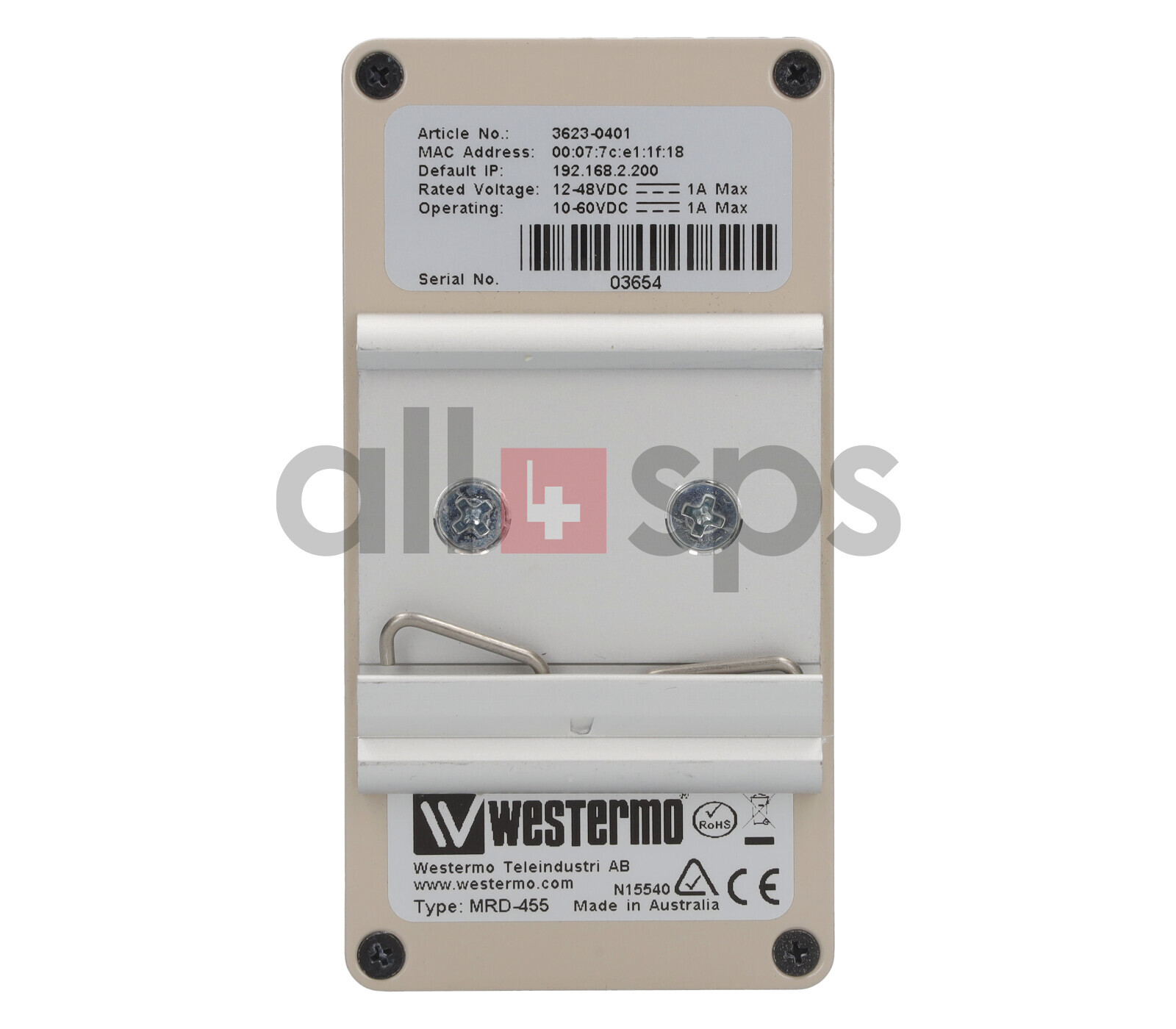 WESTERMO INDUSTRIAL MOBILE BROADBAND - MRD-455 (USED)