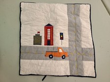 Pottery Barn Kids "Orange Truck" Quilted Euro Sham