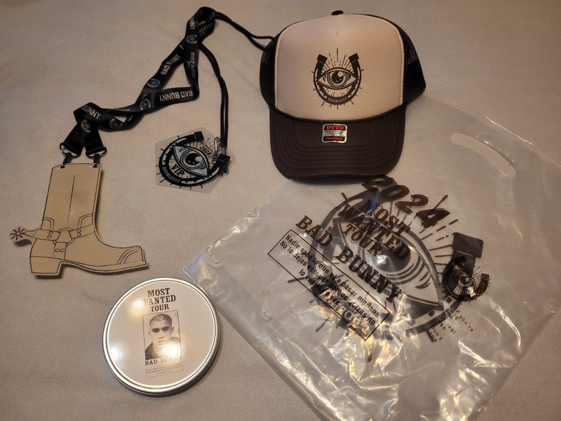Bad Bunny VIP Exclusive Merch Bundle (Hat, Coaster Set) - 2024 Most Wanted Tour