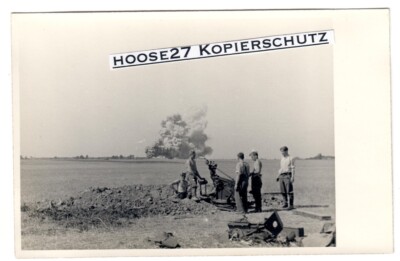  Foto 2cm Flak Stellung Heeres Flak.Batl. 59 Frankreich 1940 #3 AK 2.WK orig.