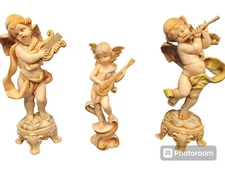 Vintage Fontanini Depose Italy Angels Cherub Cupids Playing Music