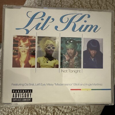 LIL' KIM - NOT TONIGHT Rare 4 Track Hip Hop / Rap CD Single