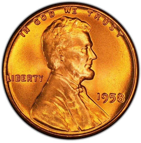 1958 P   Lincoln Wheat Cent - BU