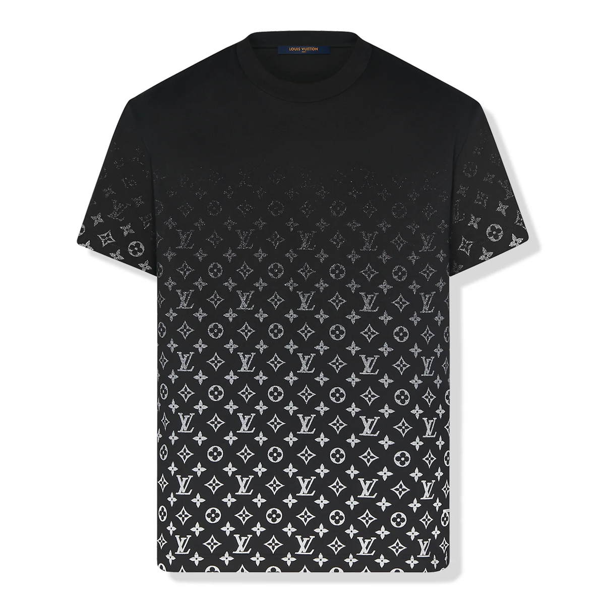 Louis Vuitton Monogram Gradient Black White Logo Short Sleeve T