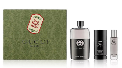 Gucci Guilty For Men 3 Pcs Set 3.0 oz & 0.5 oz Edt Spray & Deodorant Stick