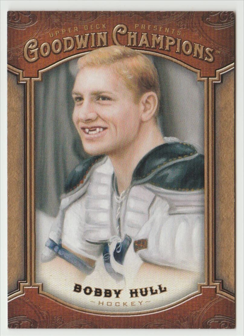 BOBBY HULL  2014 UPPER DECK Goodwin Champions #12 BLACKHAWKS