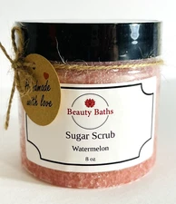 Watermelon Sugar Scrub Exfoliating Body Scrub gift for her sugar bath scrub