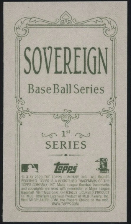 Willson Contreras - Sovereign Back - 2020 Topps 206 Wave 4 - Cardinals - Cubs - Image 2 of 2
