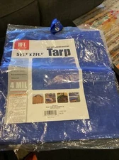 Tarp Light Duty Weather Resistant 5 FT 6 in X 7 FT 6 in yard garden tools