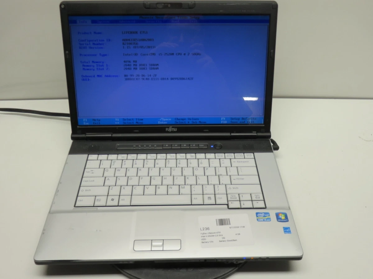 Fujitsu Intel Core i5 2nd Gen. PC Laptops & Netbooks for sale - eBay