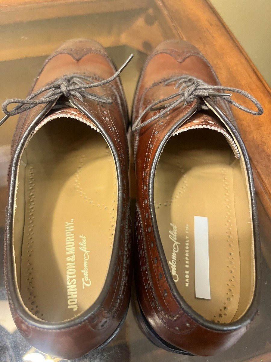 Johnston Murphy Custom Select Dress Shoes Mens 10,5 Wingtip  display picture 2