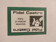 PERSPECTIVE Time Line Game FIDEL CASTRO 1992 card used History free ship