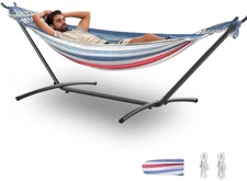 Double Hammock, Heavy Duty Portable, 500 Lb Weight Capacity, Perfect for Both In