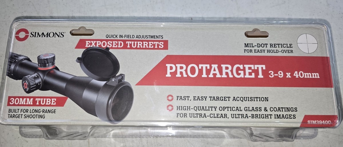 Simmons SIM3940C ProTarget 3-9x40mm Riflescope - Black for sale