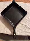 Vintage Griswold No. 768 Utility Cast Iron Square Fry Skillet Pan 9"