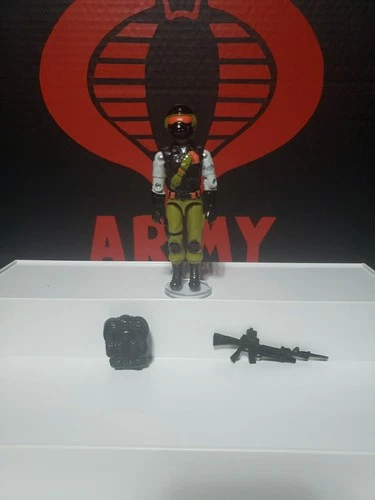 GI Joe Cobra Black Major / Red Laser Custom Steel Brigade Night Force 1st Run