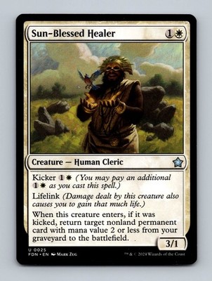 Sun-Blessed Healer Foundations Non-Foil MTG NM