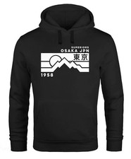 Osaka JPN Hoodie   Japanese Characters Fashion Men  s ReprintPullover