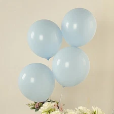 50 ICE BLUE 12" Biodegradable Latex Matte Pastel Balloons Party Wedding