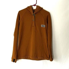 Trew Gear Waffle Fleece Pullover Hoodie XL Rusty Orange XL  (hole)