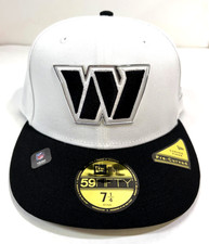 Washington Commanders New Era 2026 NFL Draft Pre-Curved Fitted Hat~White/Black