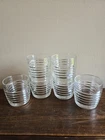 6pc Rare VTG Park Avenue Clear Anchor Hocking "On The Rock Glasses " 10oz Ribbed