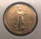 Gold 1996 $5 Gold American Eagle 1/10 oz BU Coin UNC Vintage Date In Slip Holder