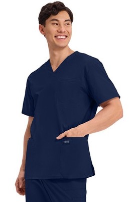 CHERVO ネイビー ノースリーブベスト Scrubs Cherokee Workwear Men V Neck Top WW695 NAV Navy Free