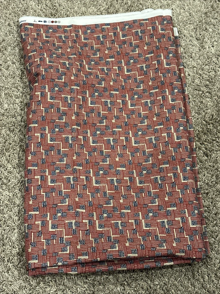 5 YARDS of Rare & Desired Longaberger OLD GLORY FABRIC 🇺🇸 NOS 56" Wide - Image 1 of 3