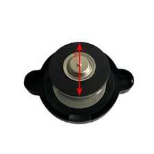 Radiator Cap For universally Black 1.1 Bar internal diameter 1.5 in