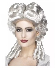 Herzogin Perücke Rokoko für Damen weiß-blond | One Size