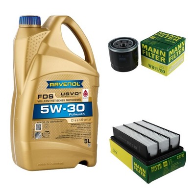 Inspektionspaket 5L RAVENOL FDS 5W-30 für Hyundai Santa Fé II 2.7 V6 GLS 4x4