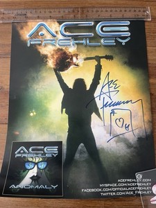 Ace Frehley signed poster KISS autograph Spaceman Anomaly maga