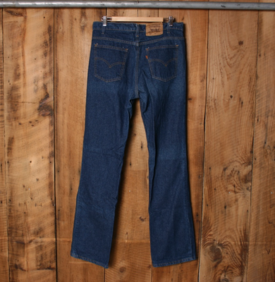 Vintage LEVI'S 517 Made in USA Orange Tab Bootcut Jeans Tag 36x36