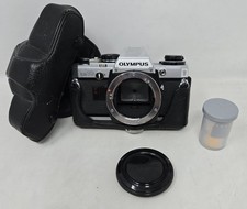 OLYMPUS OM-10 35mm SLR Film Camera Body Only Case Cover And New Film Untested