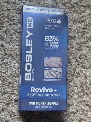 Bosley MD Mens Revive Densifying Foam Treatment Two Months 2.11 Oz Can