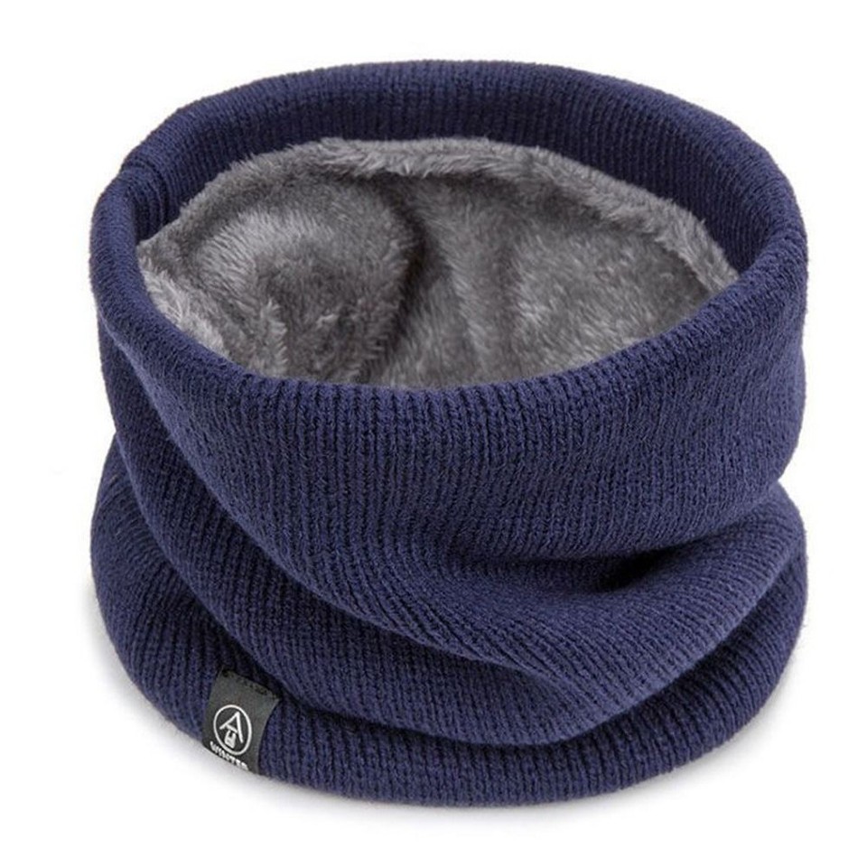 Solid Color Winter Scarf Thick Neck Scarves Fashion Neck Warmer Winter ...
