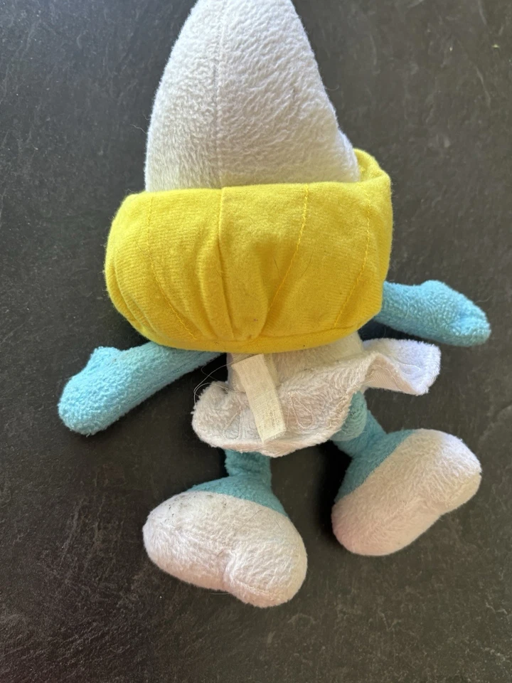 NANCO Smurf SMURFETTE Plush Stuffed Animal 2010 Collectible THE SMURFS 8” - Image 2 of 4