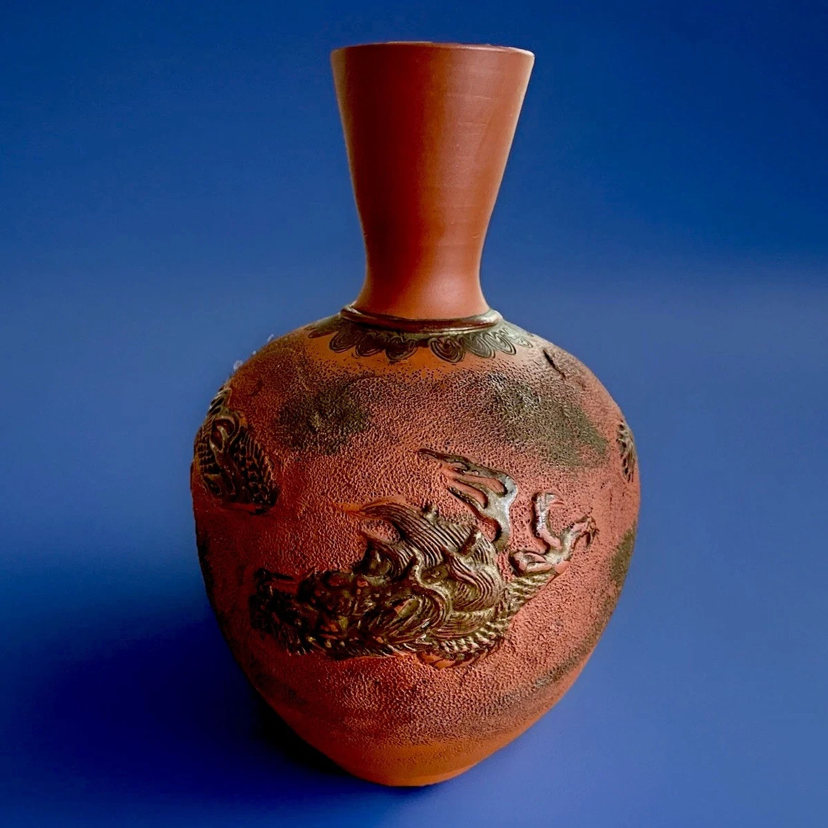 陶瓷红色日本古董花瓶| eBay