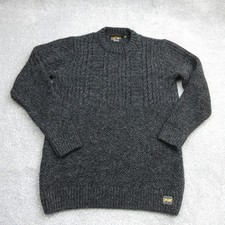 Superdry Jumper Mens Medium Grey Pullover Sweater Sweatshirt Layer 7044