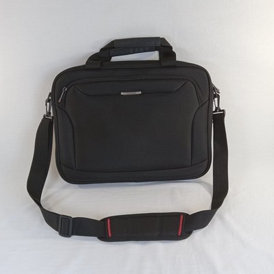 Samsonite Black Laptop Briefcase Bag 13''x17'' Shoulder Strap Padded NEVER USED